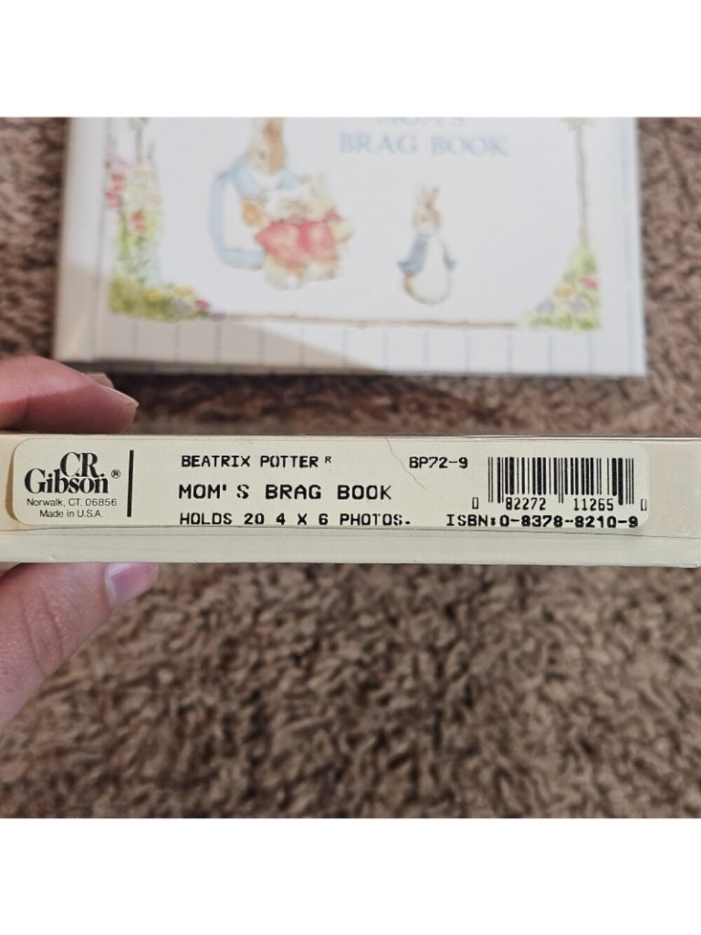 Vintage Beatrix Potter Moms Brag Book Photo Album Peter Rabbit 1990 New in Box - Picture 8 of 10
